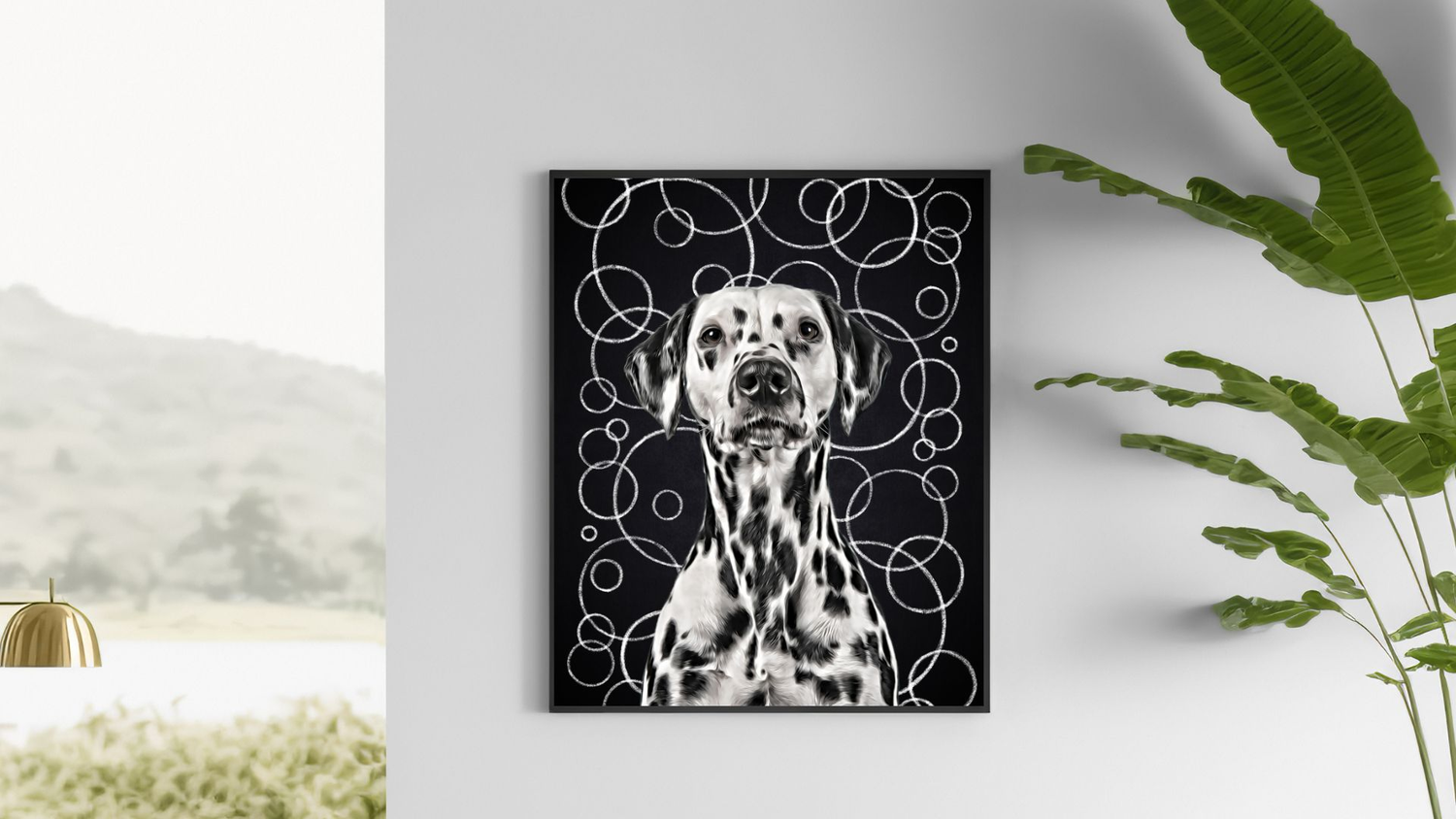 CUSTOM PET PORTRAIT BLACK AND WHITE COLLECTION